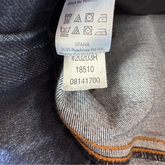 Spanx Women's Medium Wash Denim Distressed Legging Ankle Skinny Size Small - Picture 7 of 7